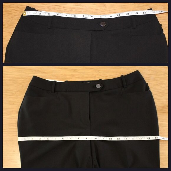 NWT Calvin Klein Modern Fit Black Dress Pants Size 6 Petite - Picture 12 of 15